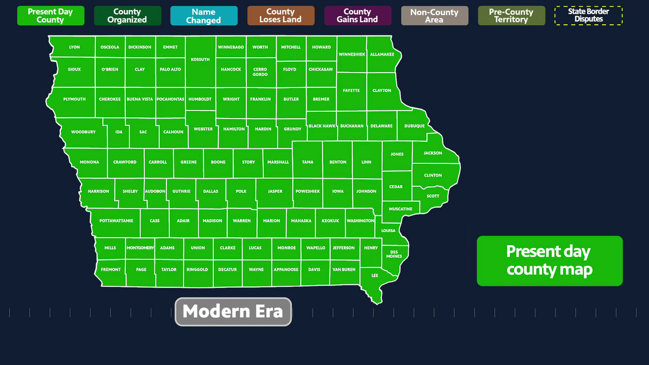 Development of Iowa's Counties FIND Iowa 3-3 scr by revinchristianhatol ...
