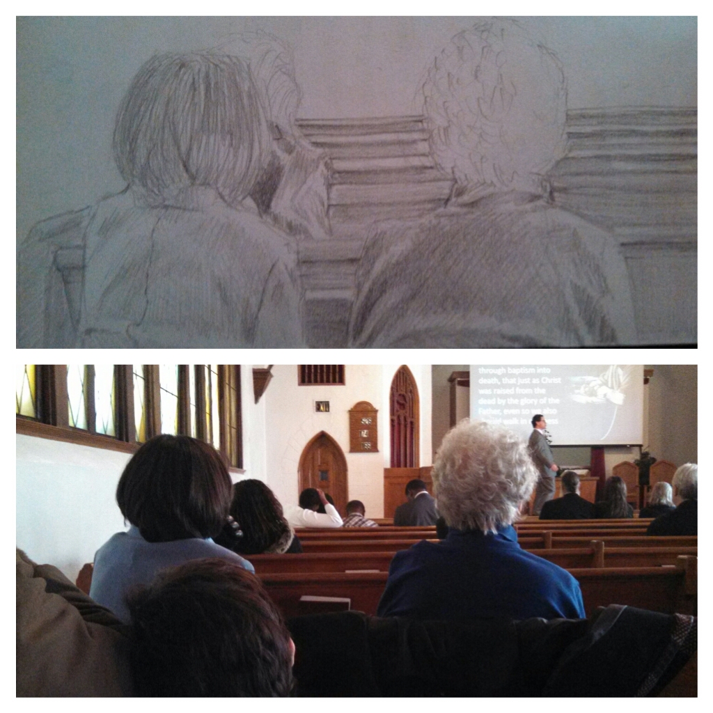 Drawing in Church