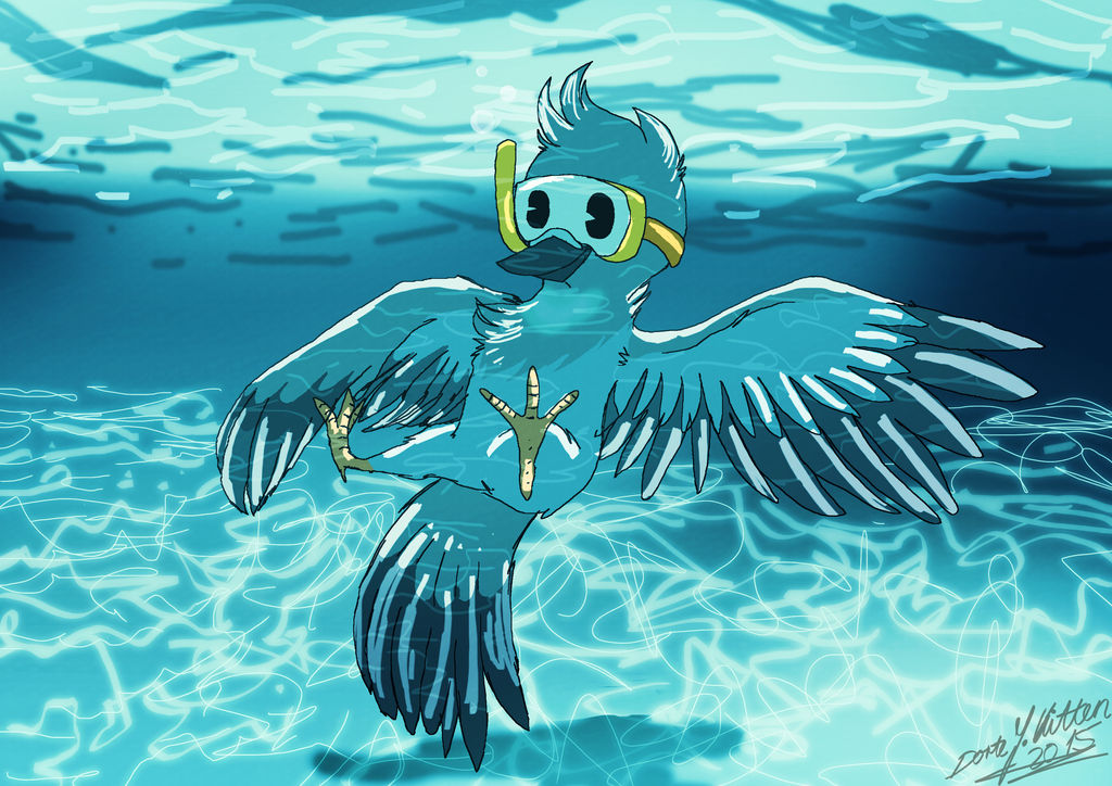 Dive Dove by DorteTorte on DeviantArt