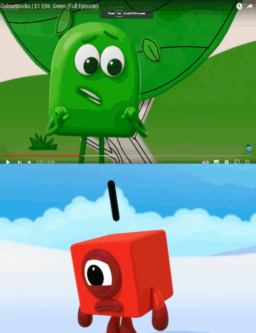 Colourblock Green See Numberblock One Lonely by branwenziggy123 on ...