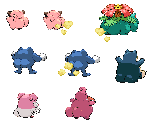 Pokemon back sprites