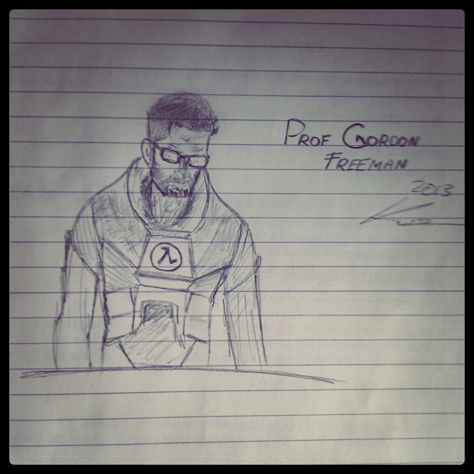 Gordon Freeman Deviantart Gordon Freeman sketch by Delphinas on DeviantArt