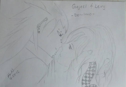 Gajeel and Levy fist kiss draft