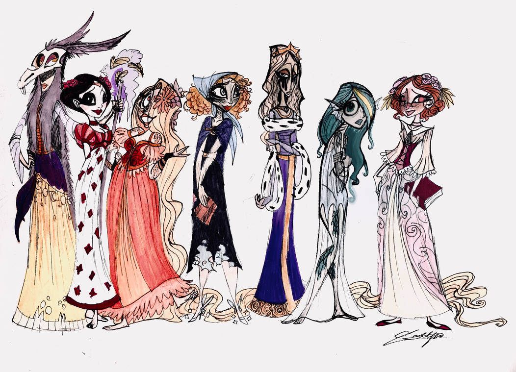 7 Princesses - Line up by LorlyntheDemon on DeviantArt