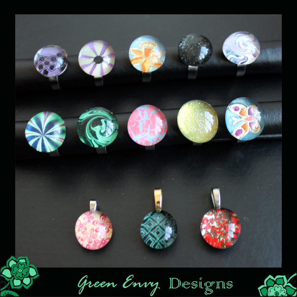 Bauble rings and pendants