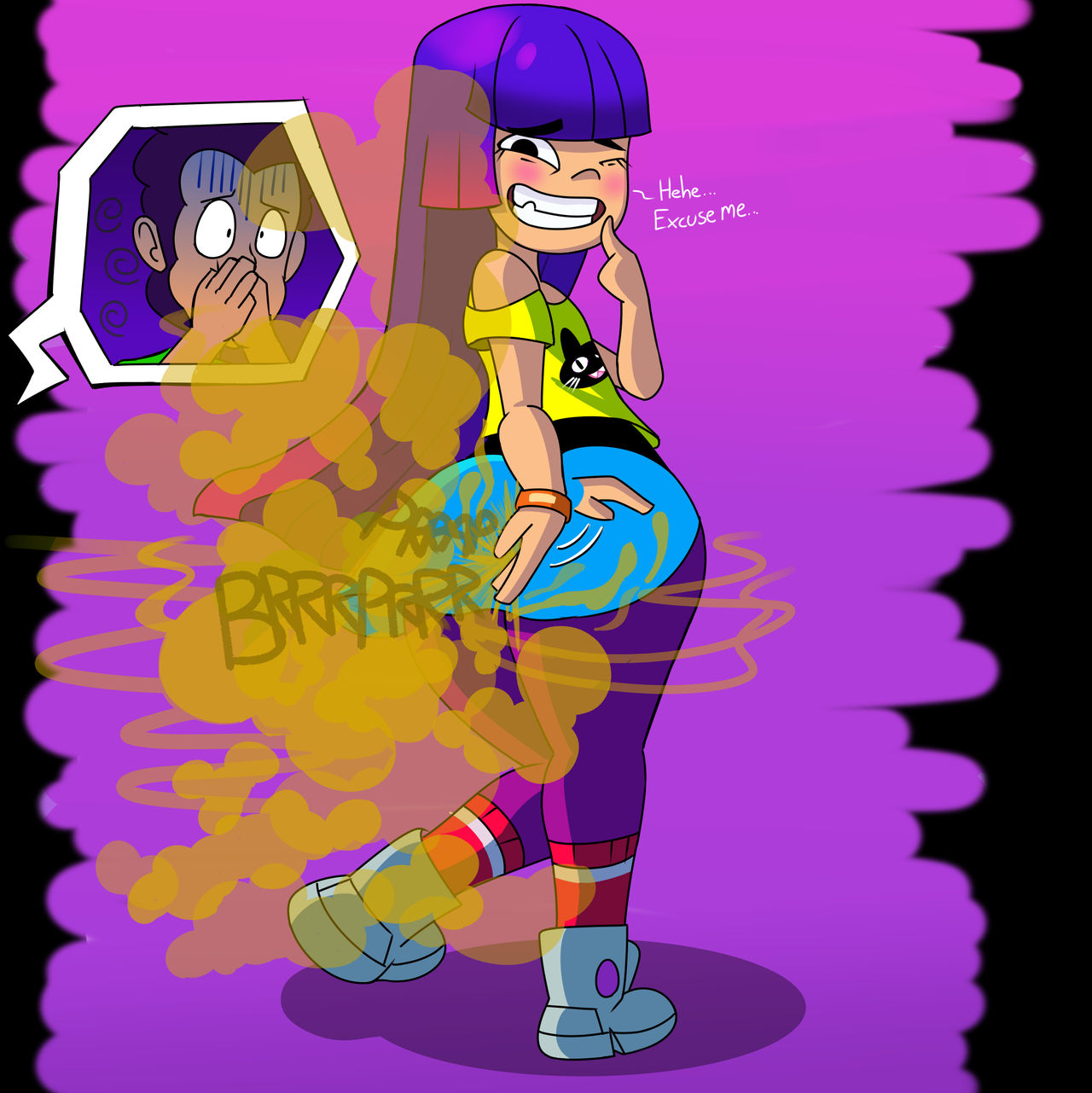 Miko Kubota farting by Thomzone by Nezomoth on DeviantArt