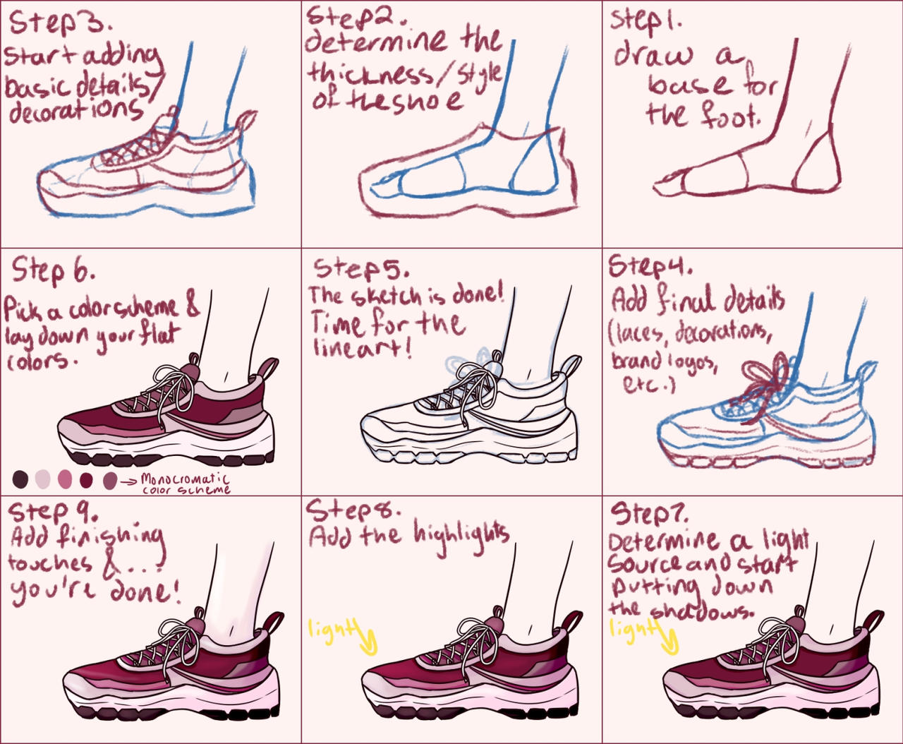 Shoe Tutorial By Yekitata On DeviantArt shoe-tutorial-by-yekitata-on-deviantart