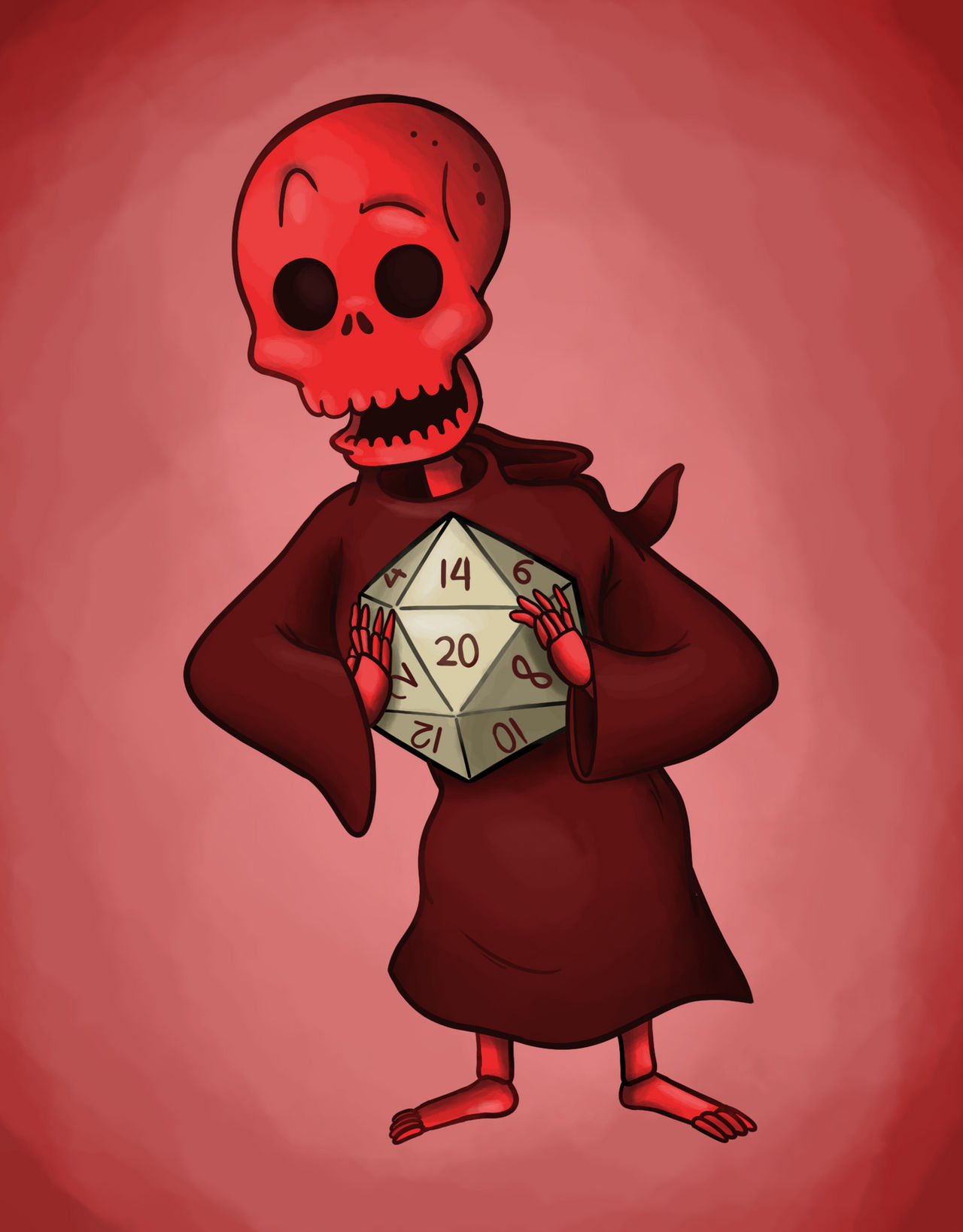 Red Skeleton Image Red skeleton with die (Commission) by Yellogre on DeviantArt