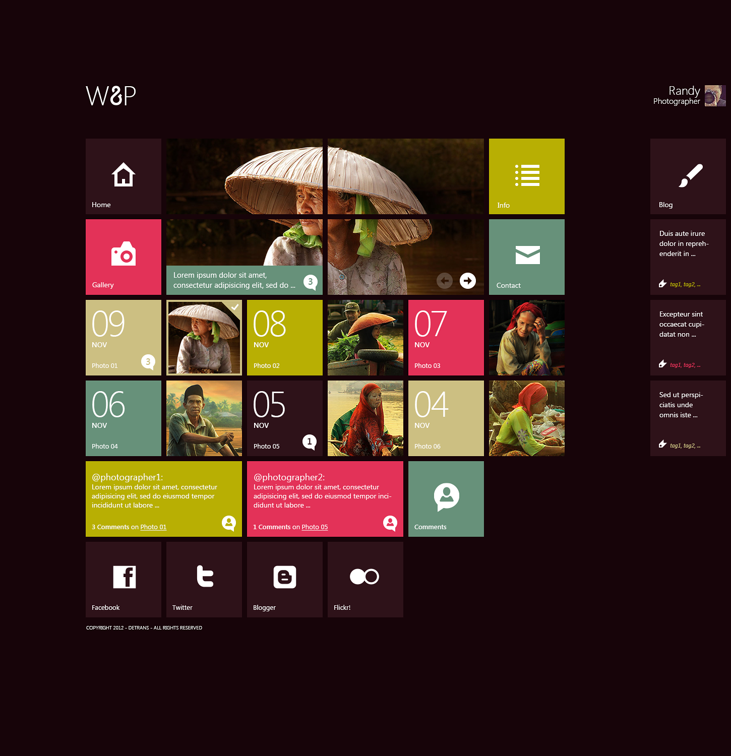 W8P - WordPress Theme by detrans
