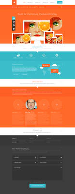 Teal and Orange - Web Layout