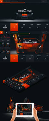 Lamborghini Aventador - Web Layout