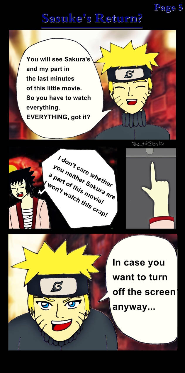 Naruto - Doujinshi - Sasuke's Return - Page 5 by ThaitoDoitsu on DeviantArt