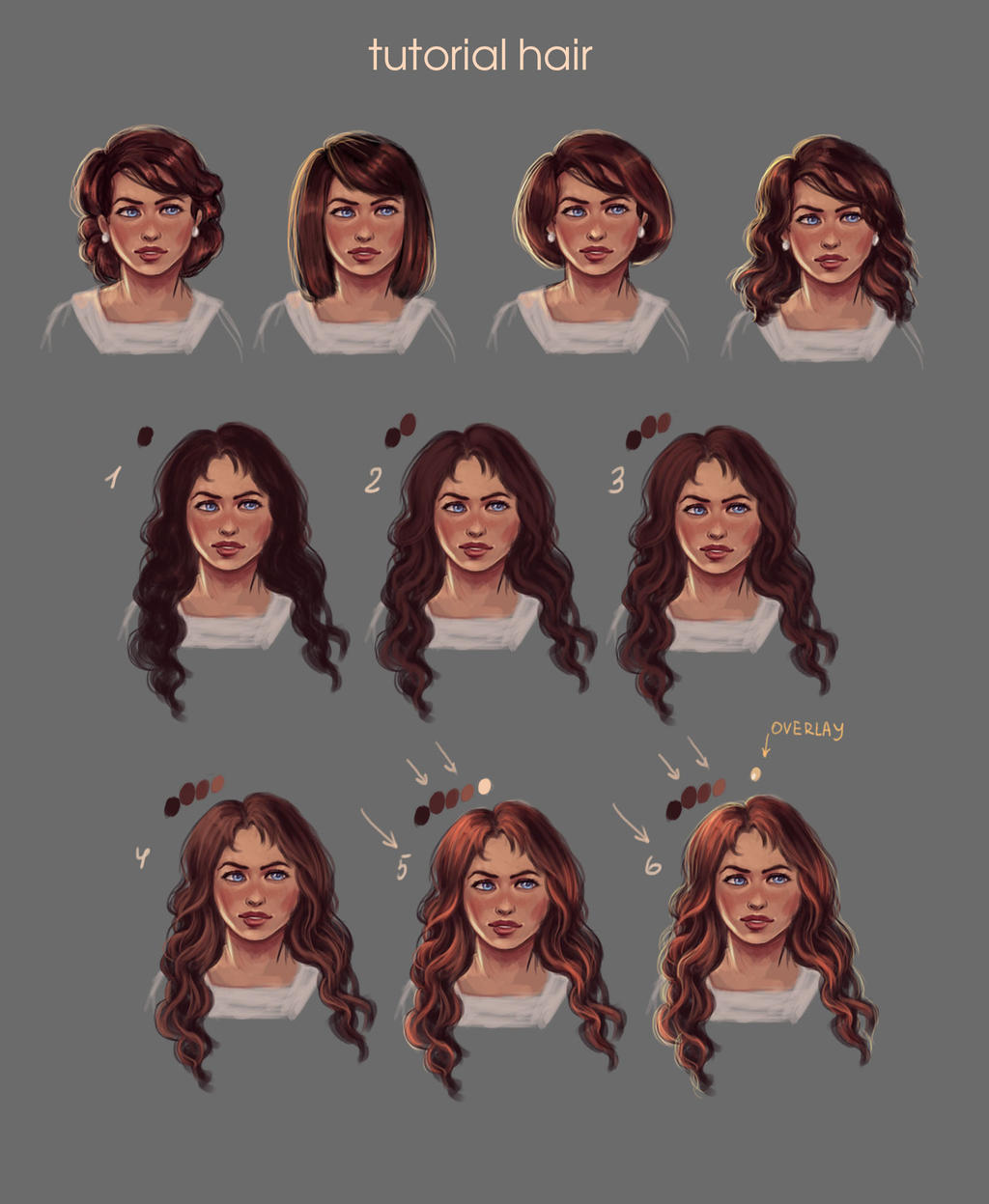 Tutorial Draw Dark Hair By Veravoyna On Deviantart