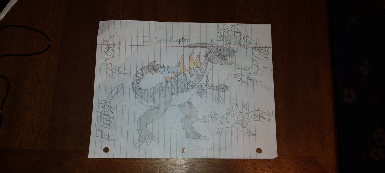 Zebra Raptor Zebra-Raptor. Made by GGDINOSAURS. by GGDINOSAURS on DeviantArt