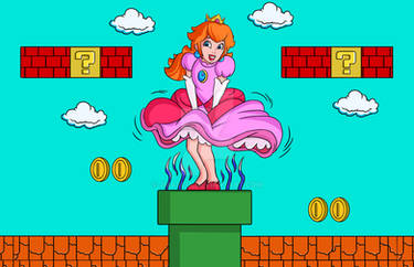 Princess Peach doing Marilyn Monroe