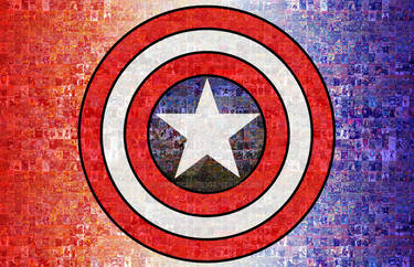 Captain America Photomosaic