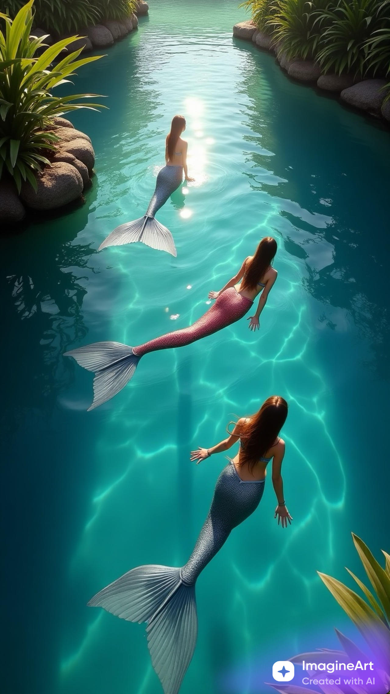 Mermaid Ride Pool Mermaids in the Morning Swimming Pool by Spikeomeo on DeviantArt