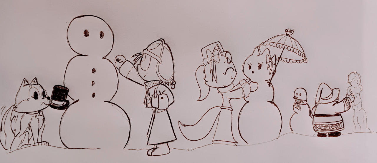 Let's build a snowman by TOONOLOGY on DeviantArt
