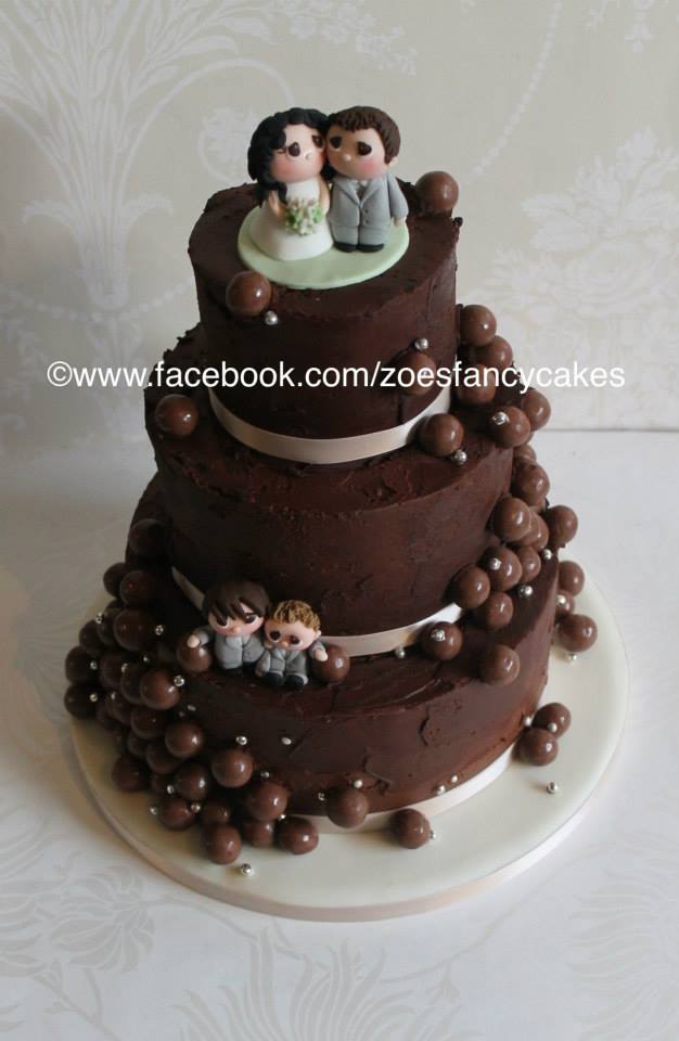 chocolate wedding cake