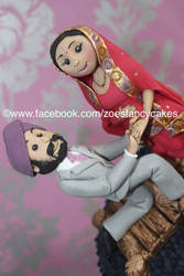 married couple cake topper
