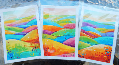 Holiday Cards - Colorful Hills