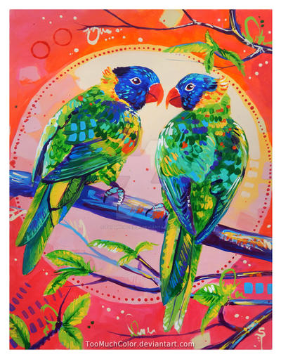 Rainbow Lorikeets - GIVEAWAY