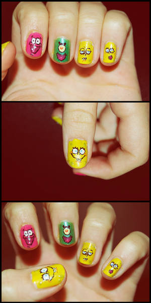 Spongebob nails