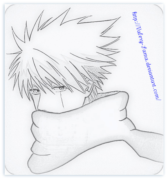 Imagenes de kakashi sensei para dibujar.