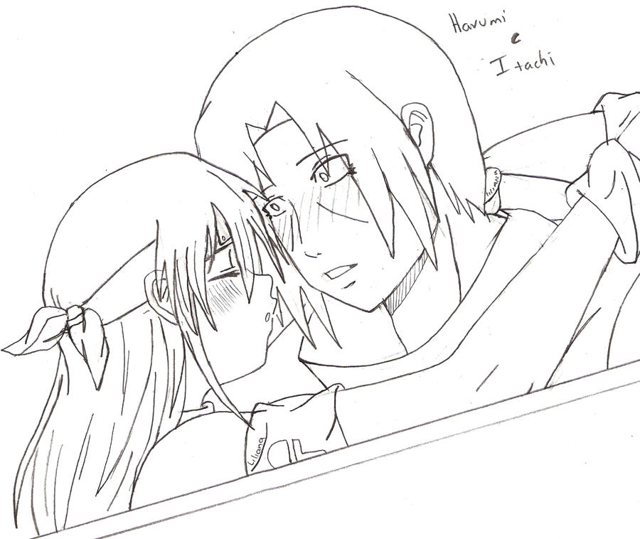 un beso entre itachi y harumi