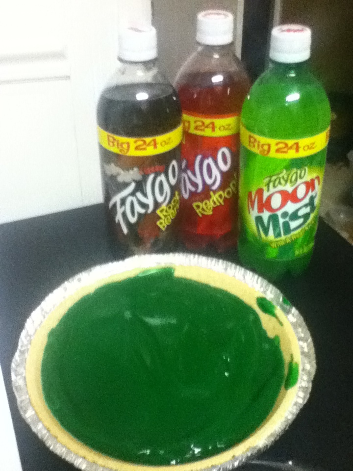 My Birthday Pie ... SLIME PIE :o) and some Faygos