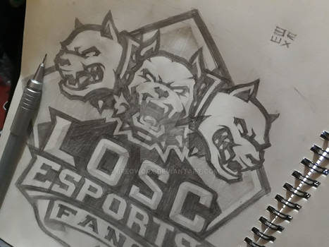 LOSC esports fan Logo Sketch