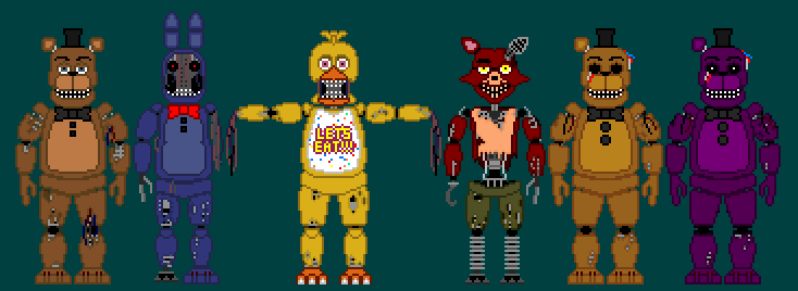 Pixilart - FNaF 5 Stylized Sprites uploaded by crazycreeper529