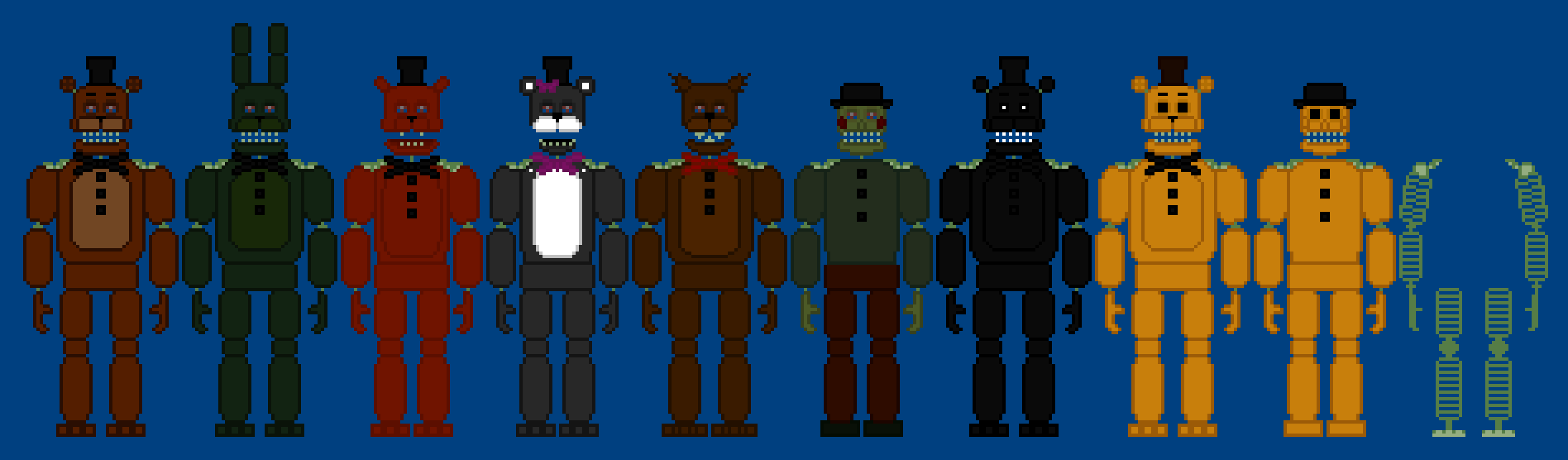 FNAF1 AU Layout V2 Minecraft by TommyProductionsInc on DeviantArt