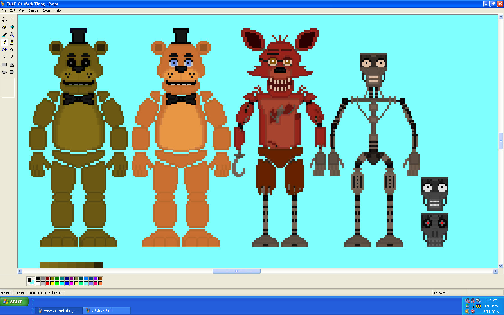 FNAF1 AU Layout V2 Minecraft by TommyProductionsInc on DeviantArt