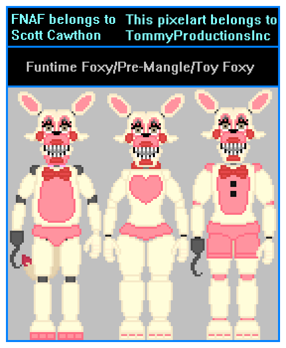 Pixilart - FNaF 5 Stylized Sprites uploaded by crazycreeper529