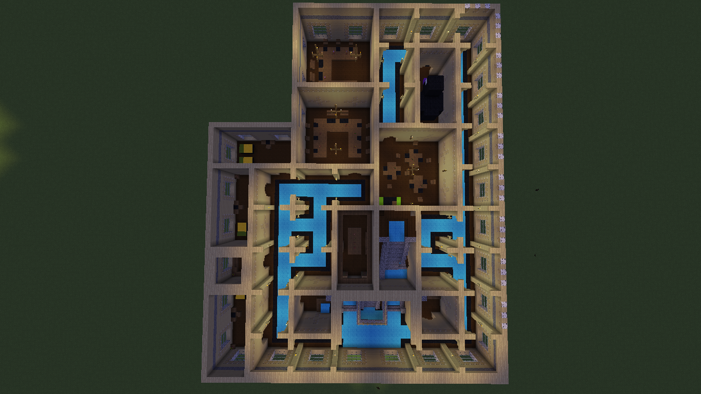 FNAF1 AU Layout V2 Minecraft by TommyProductionsInc on DeviantArt