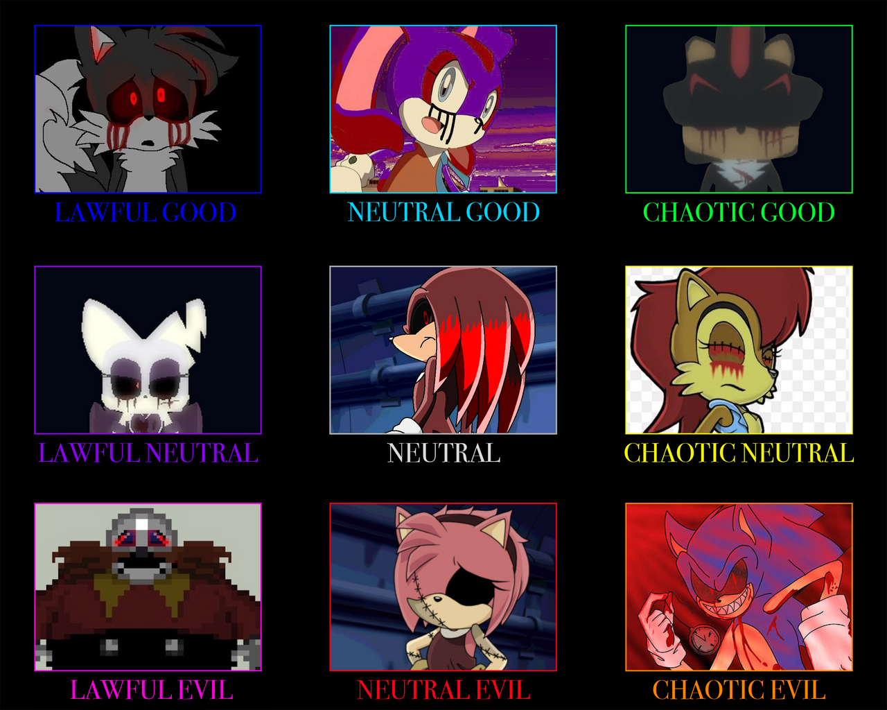 Sonic.exe characters alignment by redpyroxdpc on DeviantArt