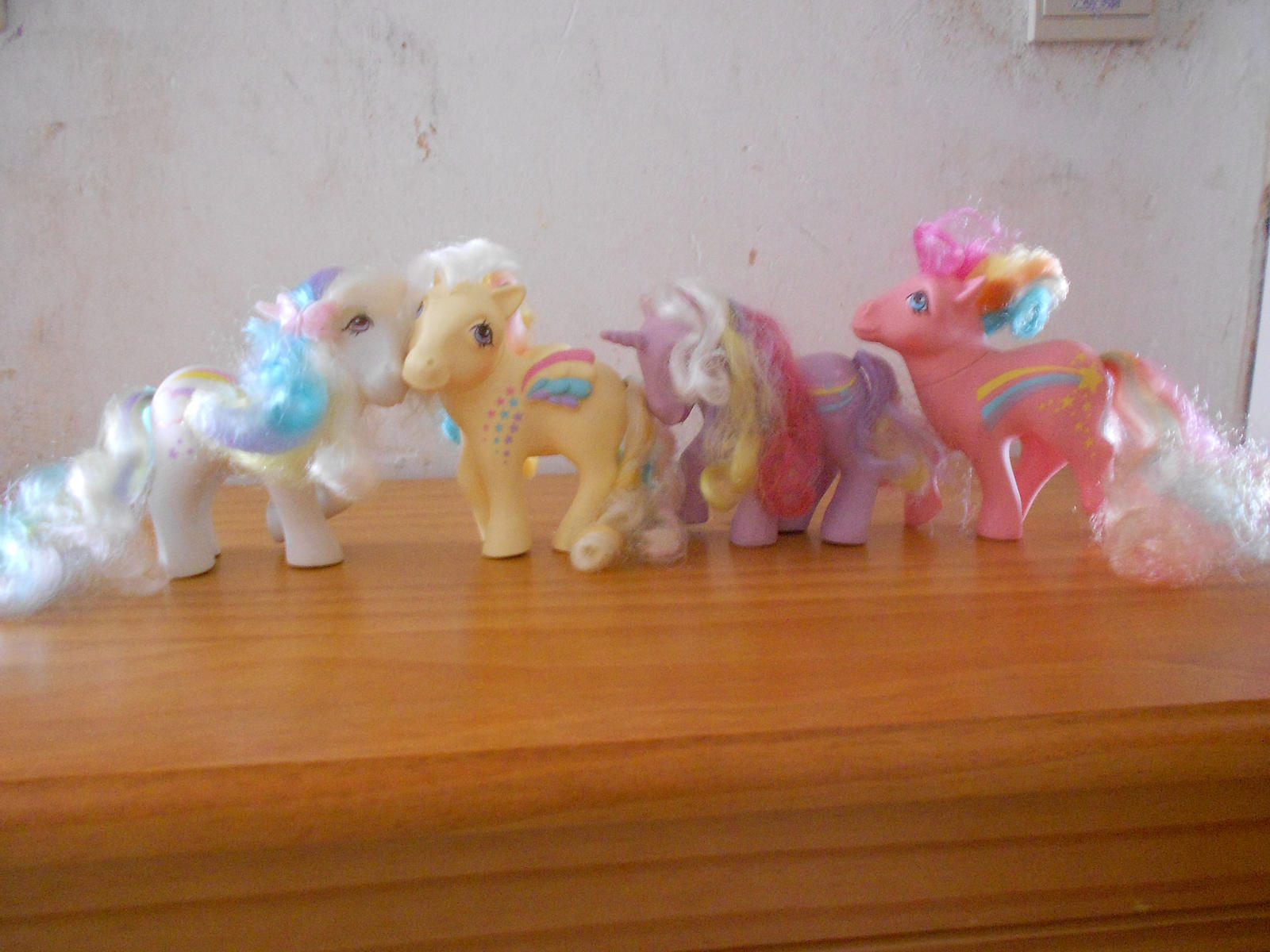 my little pony collection: rainbow curl ponies