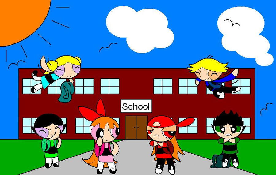 ppg and rrb at school by BoomerXBubbles on DeviantArt