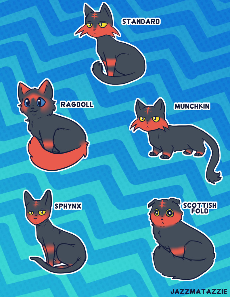 Litten Variations Litten Variations by jazzmatazzie on DeviantArt