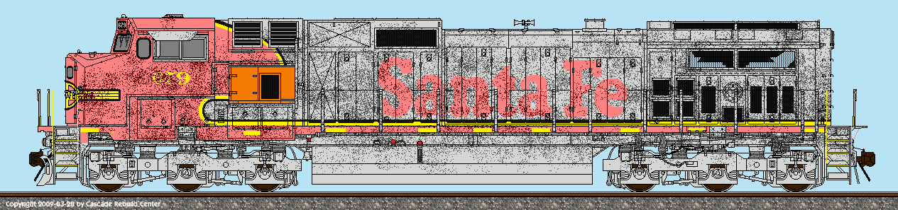 BNSF ex ATSF C44-9W 679 Weathered by IvanCervera291 on BNSF ex ATSF C44-9W 679 Weathered by IvanCervera291 on