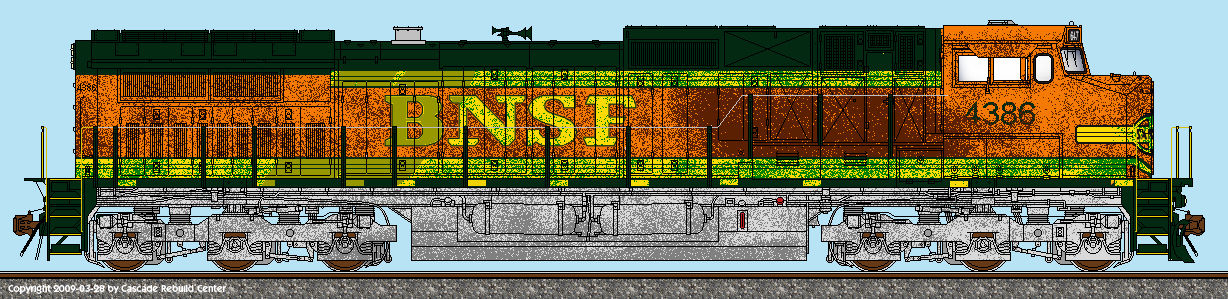 BNSF Dash 9 D9-44CW 4386 by IvanCervera291 on DeviantArt