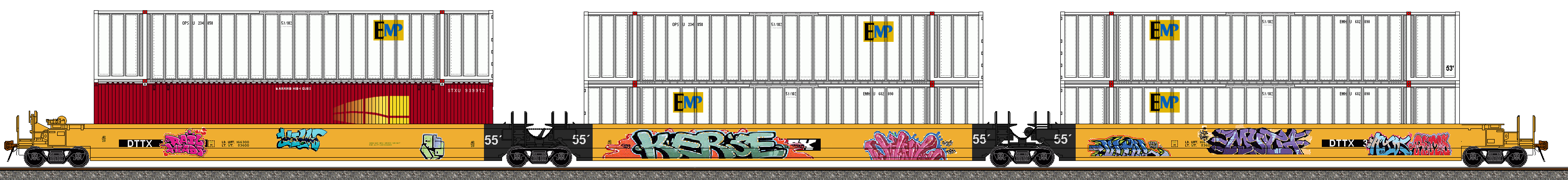 Dttx Deviantart DTTX Articulated Triple Stack Set #10 by IvanCervera291 on DeviantArt