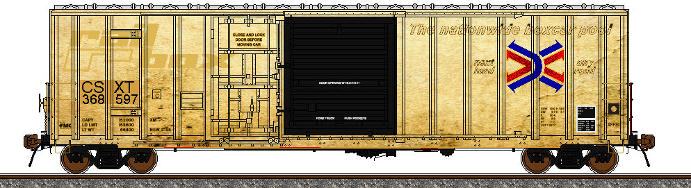 CSXT ex RBOX 50ft Boxcar (weathered) by IvanCervera291 on DeviantArt