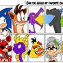 Can you Guess my Favorite Characters?