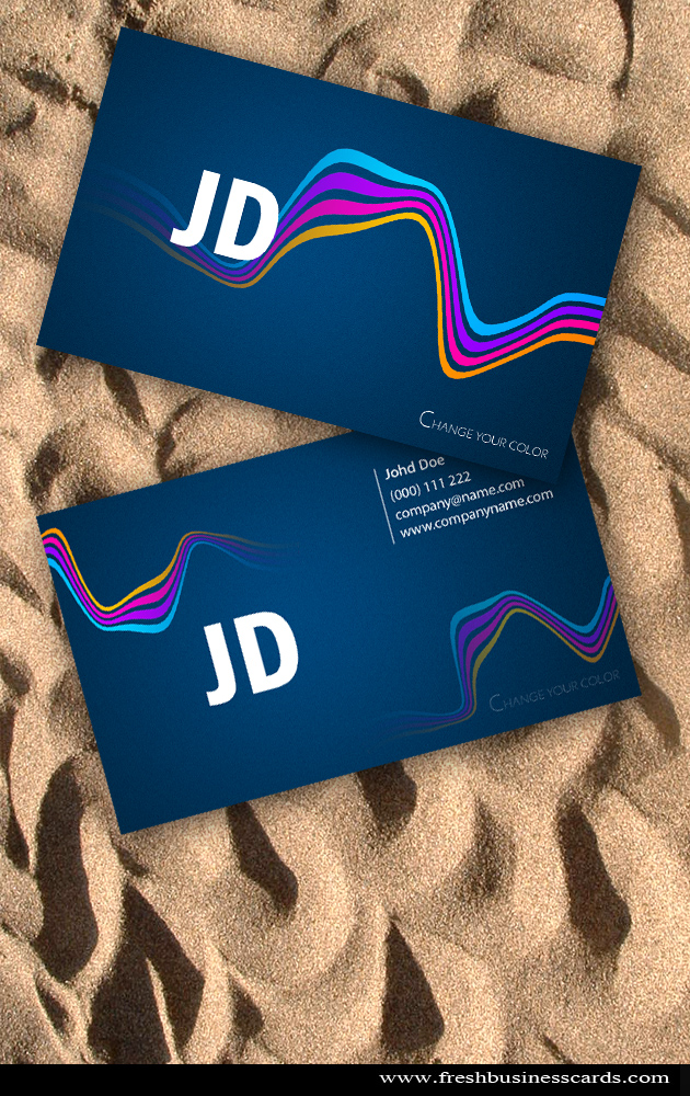 Wavy Business Cards