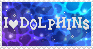 I Heart Dolphins Stamp