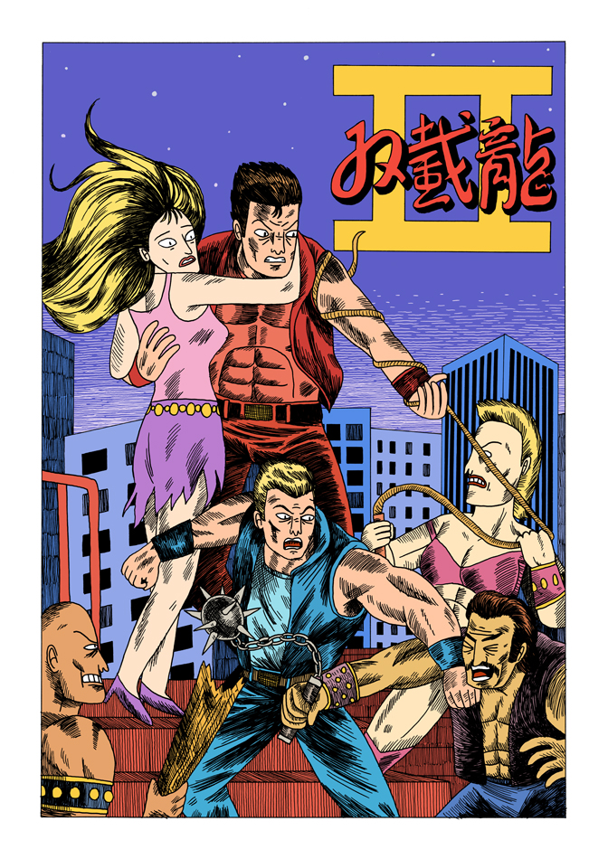 Double Dragon 2 arcade flyer remake by Teagle on DeviantArt