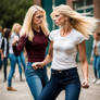 Two Biker Chick Teachers Fight