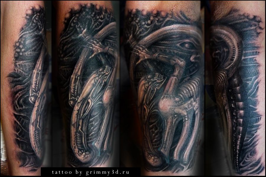 Giger's Necronomicon tattoo